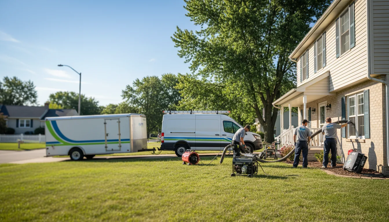 Flooded Basement Restoration And Cleanup With Repair in Agency, MO near me